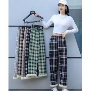 여성 기모바지 여자 겨울 밴딩 밴딩 팬츠 보온 따뜻한 여자바지 (W9ABE90)