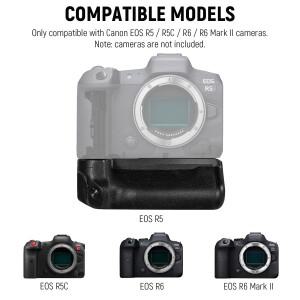 캐논 EOS R5 Mark II 미러리스 카메라와 호환되는 BG-R10용 NEEWER 배터리 그립 교체품