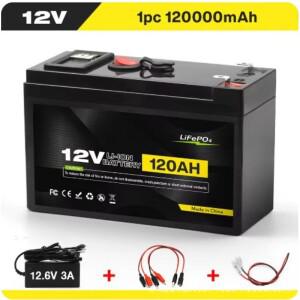12V 150Ah 리튬 배터리 LiFeP04 BMS 포함 4000+ 사이클 태양광 어탐기 전동 휠 보트 가정용 RV용