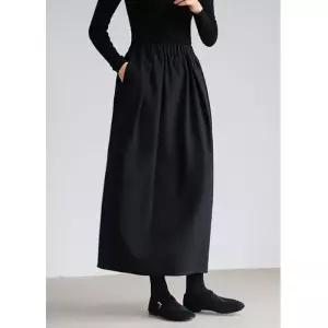 스커트 여친 모직 가을 허리 밴딩 정장 프렌치 DUCHI3