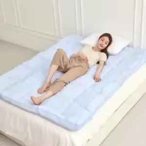 구스이불 더크린 여름 아이스 쿨 토퍼 퀸 블루
