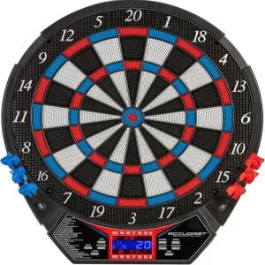 Accudart Rogue Electronic 다트판 15.5인치 토너먼트 소프트 팁 보드 29경기/90 변형 가상 상대 헤클러