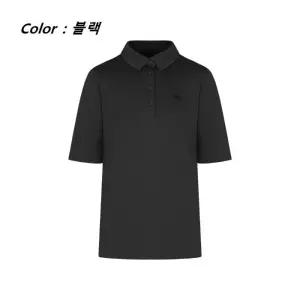 크로커다일레이디 sh06 자수 로고 반팔 카라 티셔츠 CLEMTS908