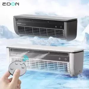 Edon 전기 팬 6000mAh 충전식 3 기어 무선 휴대용 홈 오피스 주방 데스크탑 벽 천장 공기 냉각기