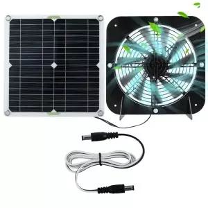 태양 패널 팬 키트 13.5in 100W 방수 태양열 구동 배기 3000rpm 자동 조절 식 냉각 닭장