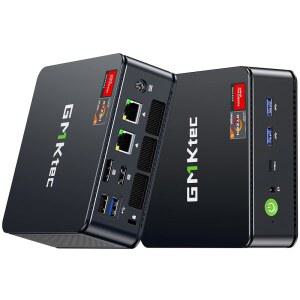 GMKtec M6 울트라 게이밍 미니 PC Ryzen 7640HS(업그레이드 6600H / 6800H), 32GB RAM DDR5 512GB SSD 듀얼 NIC LAN 2.5GbE 데스크톱 컴퓨터 오피스 홈, 트리플 4K 디스플레이, WiFi 6, USB4, BT 5.2, DP, HDMI 2.0