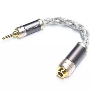FSIjiangyi 2.5mm 남성과 균형 여성 휴대용 헤드폰 어댑터 케이블 6N 단결정 실버 변환 IEM 하이파이