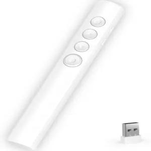 파워포인트 슬라이드쇼용 무선 프레젠테이션 클리커 컴퓨터/맥북 노트북/PC용 USB 리시버 포함 사무실/교실