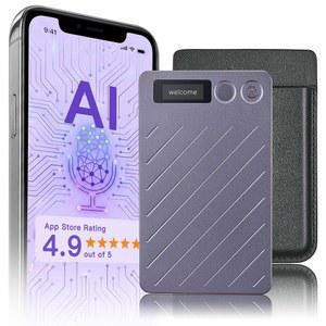AI 음성 녹음기 64GB U2013 실시간 회의 위한 전사 통화를 캔슬링 인터뷰 언어 제어 152개 강연 요약 노이즈