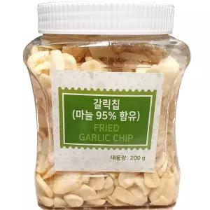 튀긴마늘 200g 슬라이스 튀김 마늘칩 갈릭 후레이크