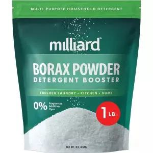 Milliard Borax Powder 순수 다목적 세척제/세탁 세제 부스터 (1 lb.)