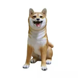 시바견 모형 강아지 피규어 변경 높이 야외 인형