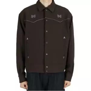 니들스 26SS 남성 파이핑 카우보이 자켓 폴리 더블 클로스 브라운 SX223 BROWN