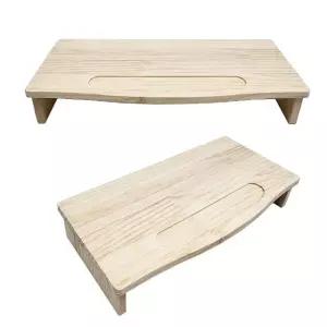 우드핏 원목 라운드 모니터 받침대 540x270mm (WA9261C)