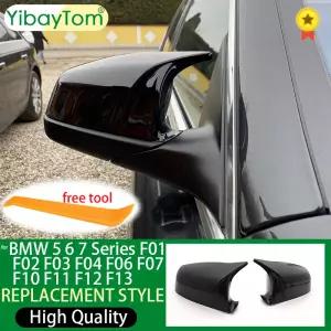 카본 룩 자동차 M 스타일 교체 미러 커버 BMW 5 6 7 F01 F02 F03 F04 F06 F07 F10 F11 F12 F13