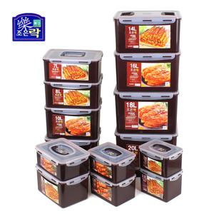 조은락 코코아 밀폐용기 2.6L~20L (초코) 갈색 김치통 플라스틱 반찬통