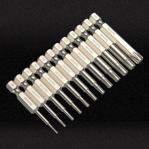 BROPPE 12P 홀 별 비트 세트 50mm 자석 렌치 드라이버