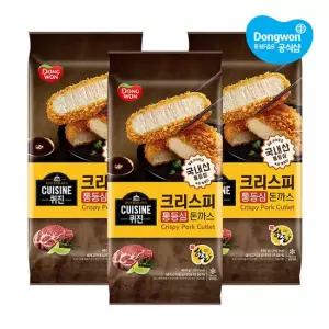 [동원xGS] 퀴진 크리스피 통심 돈까스 480g x 3봉