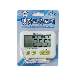 HM디지털 냉장고 온도계 TM-3000 기미상궁 범위설정 알람 자석