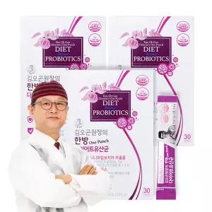 김오곤원장의 한방(OnePunch) 다이어트N유산균 (3박스/90포)