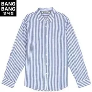 [뱅뱅] HC04 봄여름여성세로줄무늬면얇은긴팔남방 스트라이프 카라 캐주얼 셔츠 NS (S32570248)