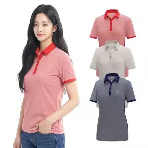 콜핑 여성 하이쿨 흡한속건 등산 반팔 카라 티셔츠 KSC492UT0W