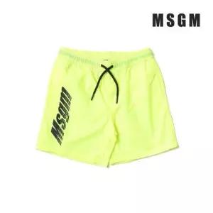 [갤러리아] MSGM 스윔 쇼츠 네온 옐로우 MSBXS1K2YN 키즈수영복 남아수영복 아동수영복