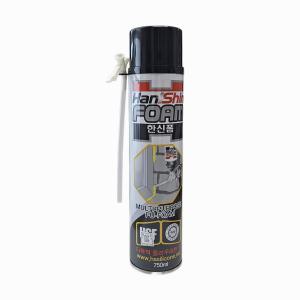 우레탄 폼 스프레이 일회용 750ml/발포 단열 영남상사