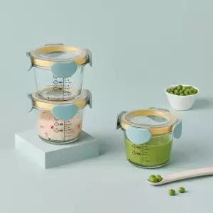 락앤락 리틀럽 디어 이유식용기 밀폐캡 원형 260ml 3P