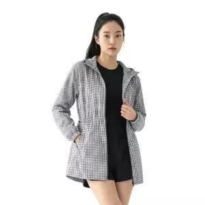 [하프클럽/] 캔디팝 여성 경량 바람막이 후드 롱 자켓(AB42JK015W)