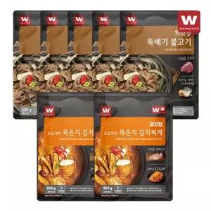 외할머니 집밥 김치찌개 2팩+뚝배기 불고기 5팩
