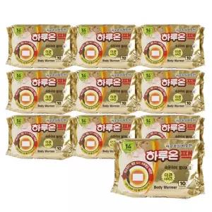 하루온팩 캠핑 등산 붙이는핫팩 대용량 100매