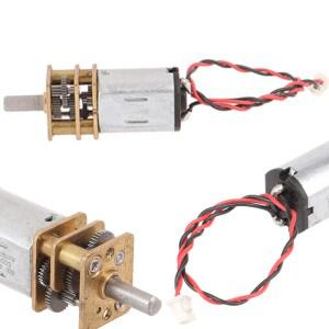 풀메탈 기어 케이스 감속기 모터 마이크로 미니 저속 N20 DC 3V-12V 60RPM 5V 50mA
