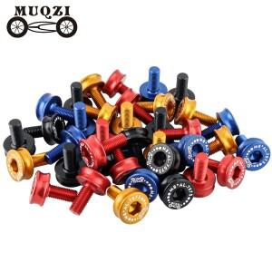 MUQZI 2개세트 하단 브래킷 나사 M8 자전거 광장 테이퍼 볼트 Brompton 용 크랭크 암 방수