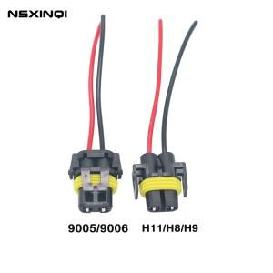 1pcs 9005 9006 HB3 HB4 H11 H8 H9 암 어댑터 배선 하네스 소켓 헤드 라이트 용 와이어 커넥터 안개등