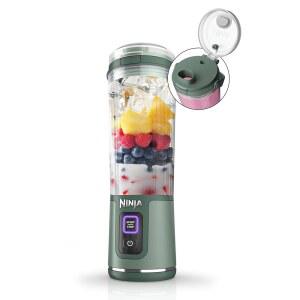 닌자 BC151EM 블래스트 휴대용 블렌더, 무선, 18온스. 용기, 쉐이크 & 스무디용 개인 BPA 프리, 누수 방지 뚜껑 시프 스파우트, USB-C 충전식, 식기세척기 안전 부품, 포레스트 그린