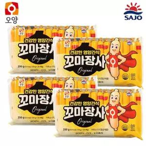 롯데햄 사조오양 꼬마장사 x 4팩 천하장사 맥스봉 롯데키스틱