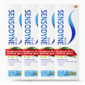 센소다인 치약 오리지널 플러스 120g 4개
