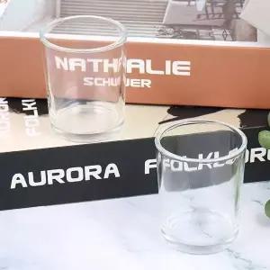 유리 캔들컵 70x85mm (6개 묶음)