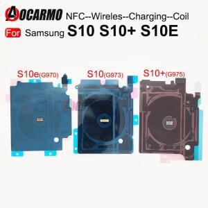삼성 갤럭시 S10 Plus + S10E G970 G973 G975 무선 충전 유도 코일 NFC 모듈 플렉스 케이블 교체 용 1Pcs