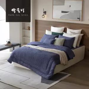 박술녀 순면 자수 침구 풀세트 킹K 작품명 초연2) 이불 패드 베개커버