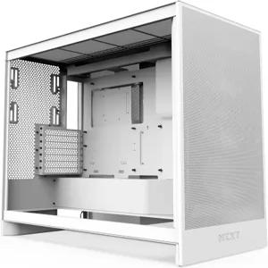 NZXT H7 플로우 2024 - 미드 타워 ATX 공기 흐름 케이스 사전 설치된 3 x 120mm 팬 포함 전용 GPU 냉각을
