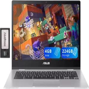 ASUS 크롬북 CX1 14인치 FHD 노트북 인텔 셀러론 N4500 4GB RAM 스토리지 64GB eMMC+160GB 도킹 스테이션