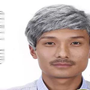 남자 정수리 가발 남성 커트 스타일 40대 남자 머리