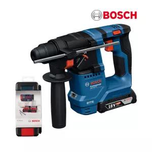 보쉬 충전 해머드릴 GBH18V-18 충전기+배터리 세트+SDS PLUS 드릴비트 8PCS