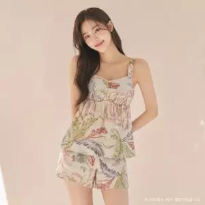 여행 휴양지 리조트룩으로 가능한 여성 홈웨어세트 EZ1973T EZ1973B