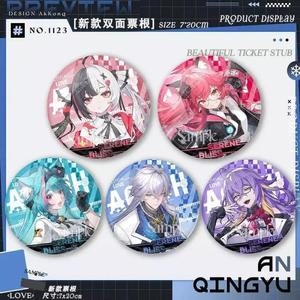 이환 굿즈 캔배지 뱃지 이타백 가방 장식 브로치 58mm 레인보우 레이저