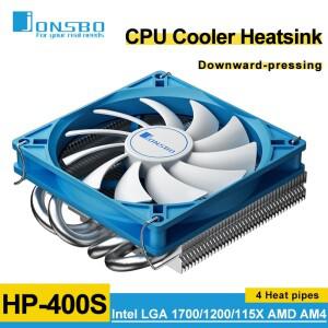 Jonsbo HP400S CPU 쿨러 4Heatpips 하향 압력 공기 냉각 라디에이터 90mm 4Pin PWM 팬 1700 AM5 ITX 소형