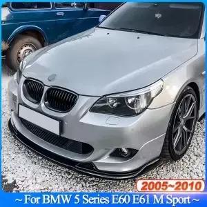 BMW MSport E60 E61 523i 525i 528i 530i 535i 540i 550i 20052010 자동차 앞 범퍼 스플리터 립 스포일러
