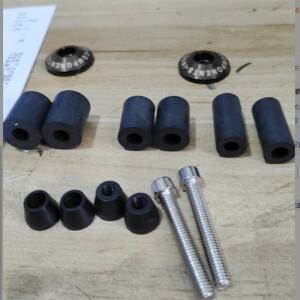 [호환품]7/8 22mm 바이크 오토바이 핸들 바 엔드 알루미늄 그립 캡 기어 모토 크로스 용 밸런스드 플러그